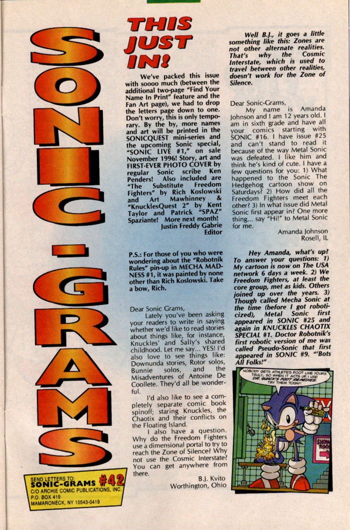 Sonic - Archie Adventure Series January 1997 Page 26